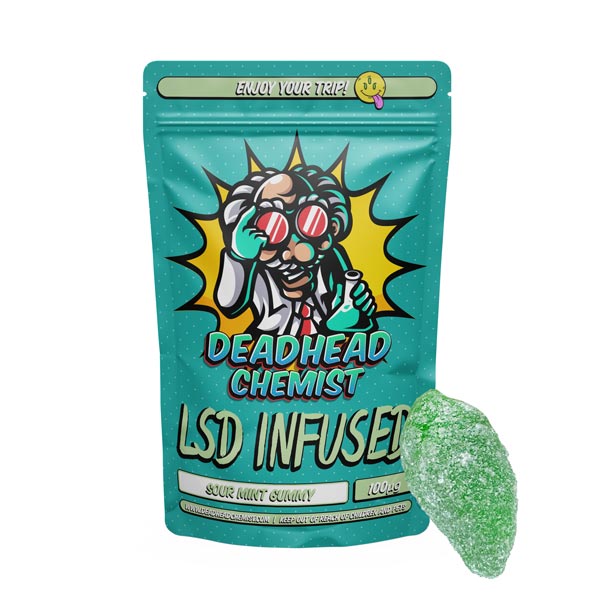 LSD Edible 100ug Sour Mint Gummy Deadhead Chemist - Relax Pharmacies