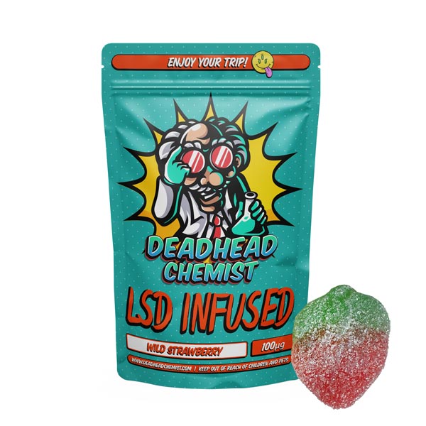 LSD Edible 100ug Wild Strawberry Gummy Deadhead Chemist - Relax Pharmacies
