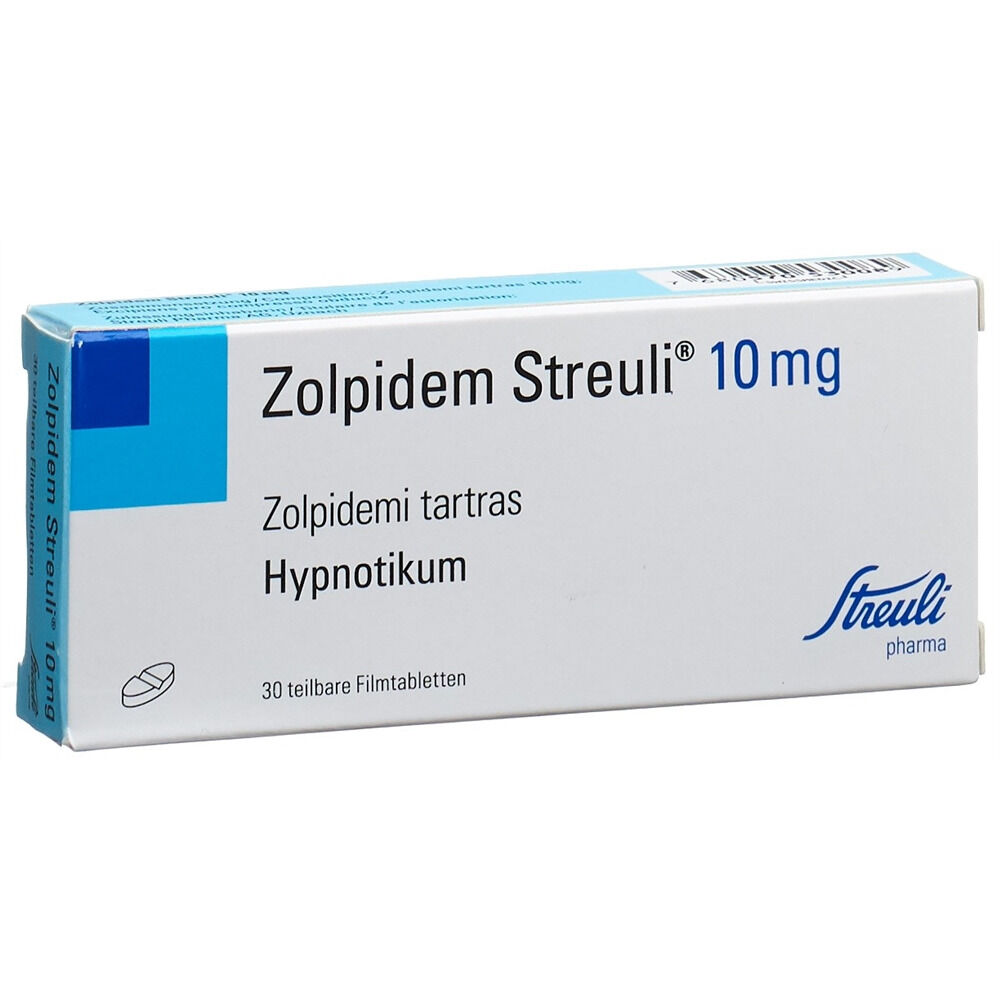 Official clinical packaging of Zolpidem 10 mg tablets showing dosage strength information from Pharma Research .eu Official clinical packaging of Zolpidem 10 mg tablets showing dosage strength information from Pharma Research .eu